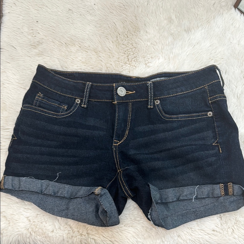 Women's Black Denim Shorts